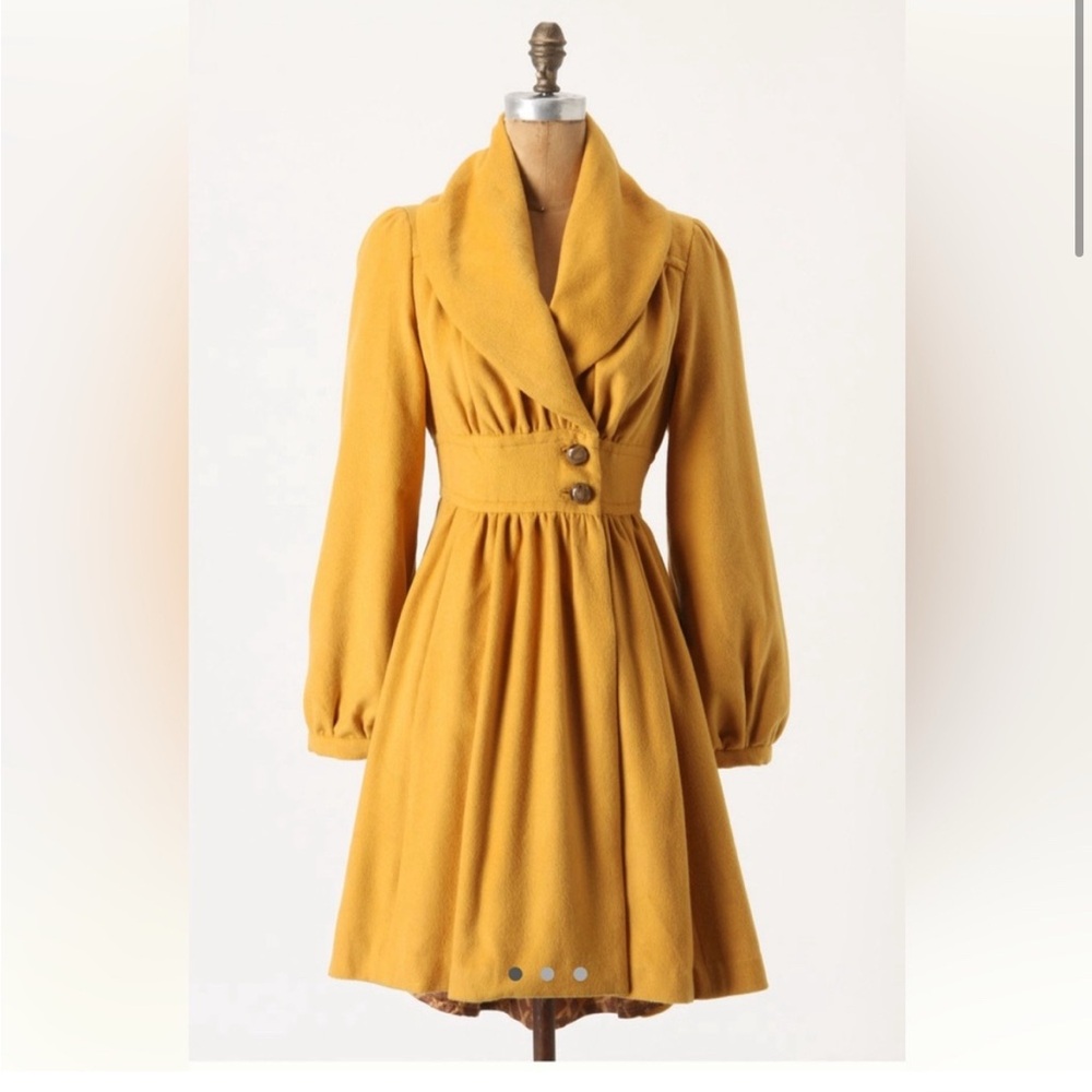 Marigold Tracy Reese Anthropologie Vintage Style Coat